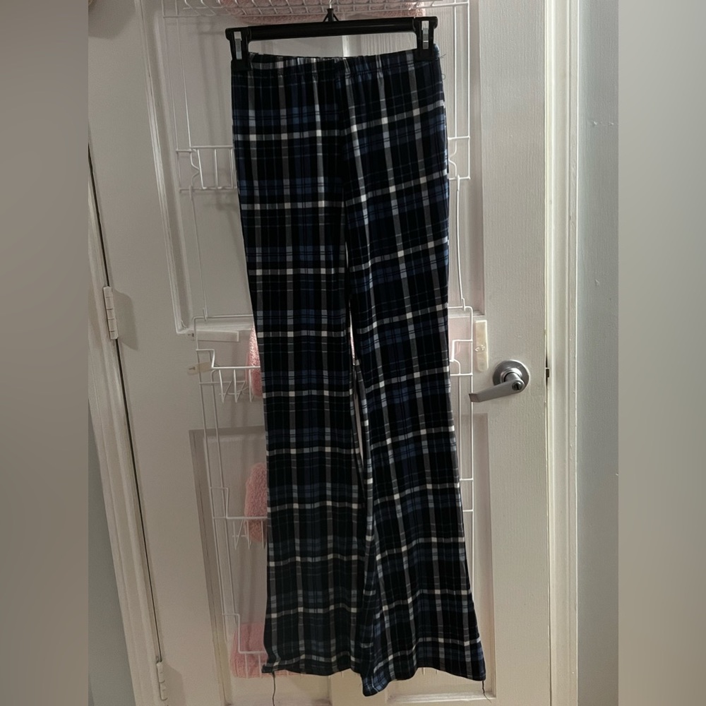 Plaid Flare Pants
